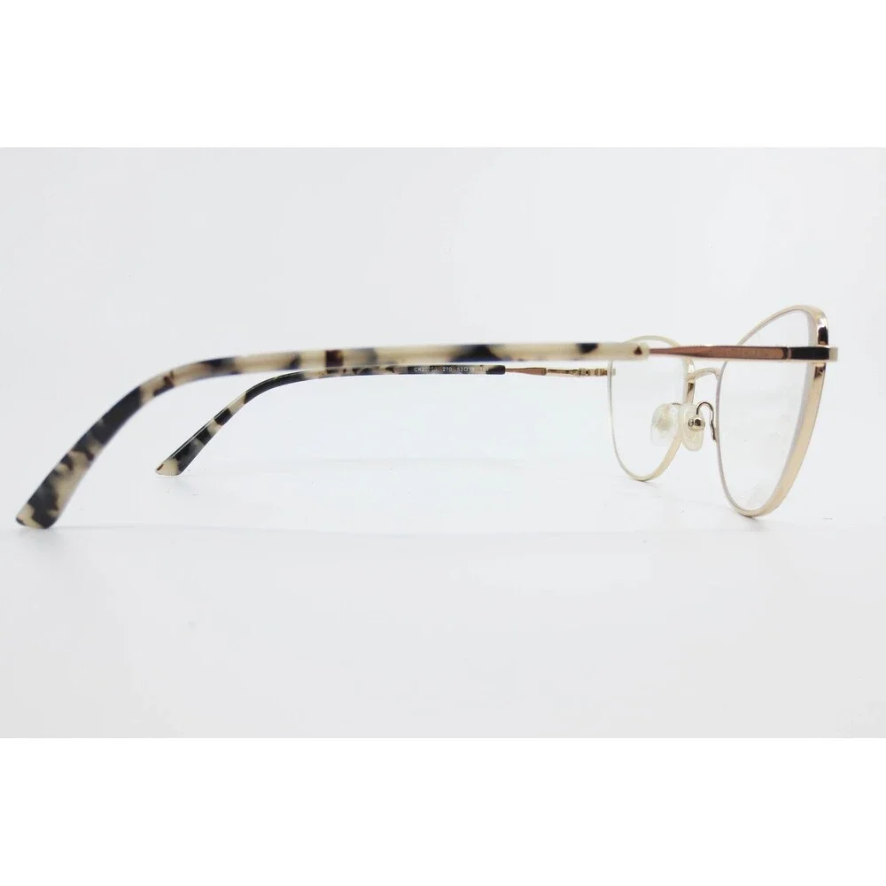 Calvin Klein CK20539 Gold Tortoise Cat Eye Eyeglasses Frames 53-18-140 270